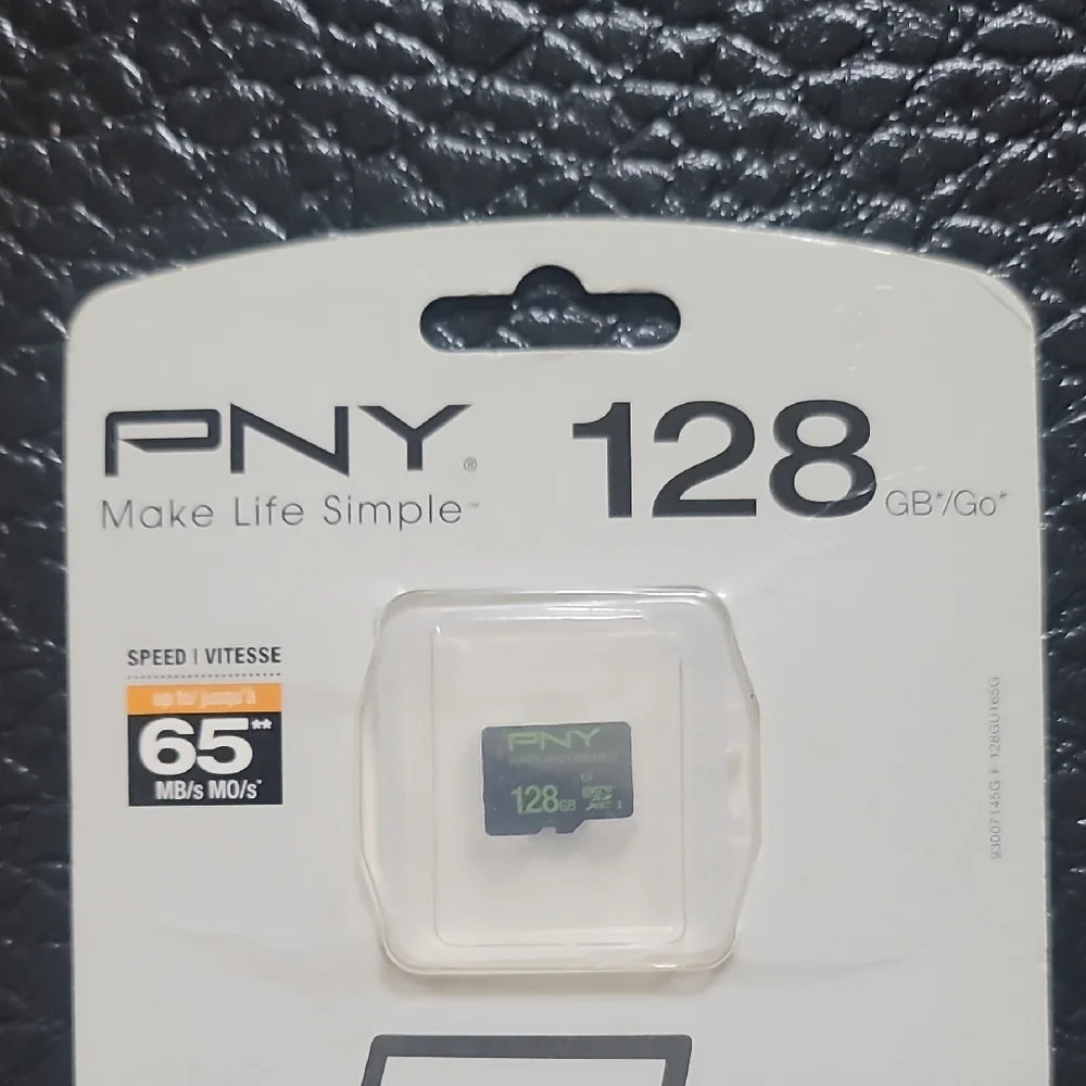 PNY 128GB 65x Black MicroSD Memory Card